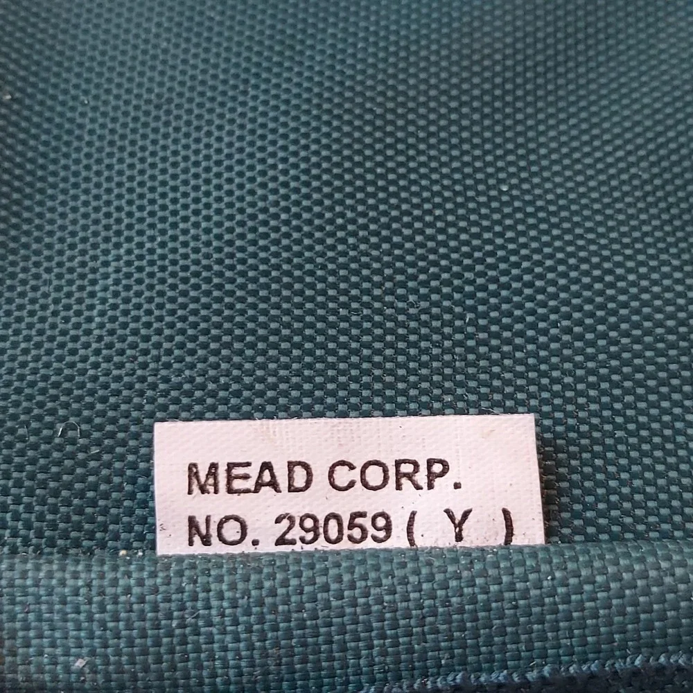 Vintage Mead Five Star Zipper 3 Ring Binder Teal Green School Office Storage